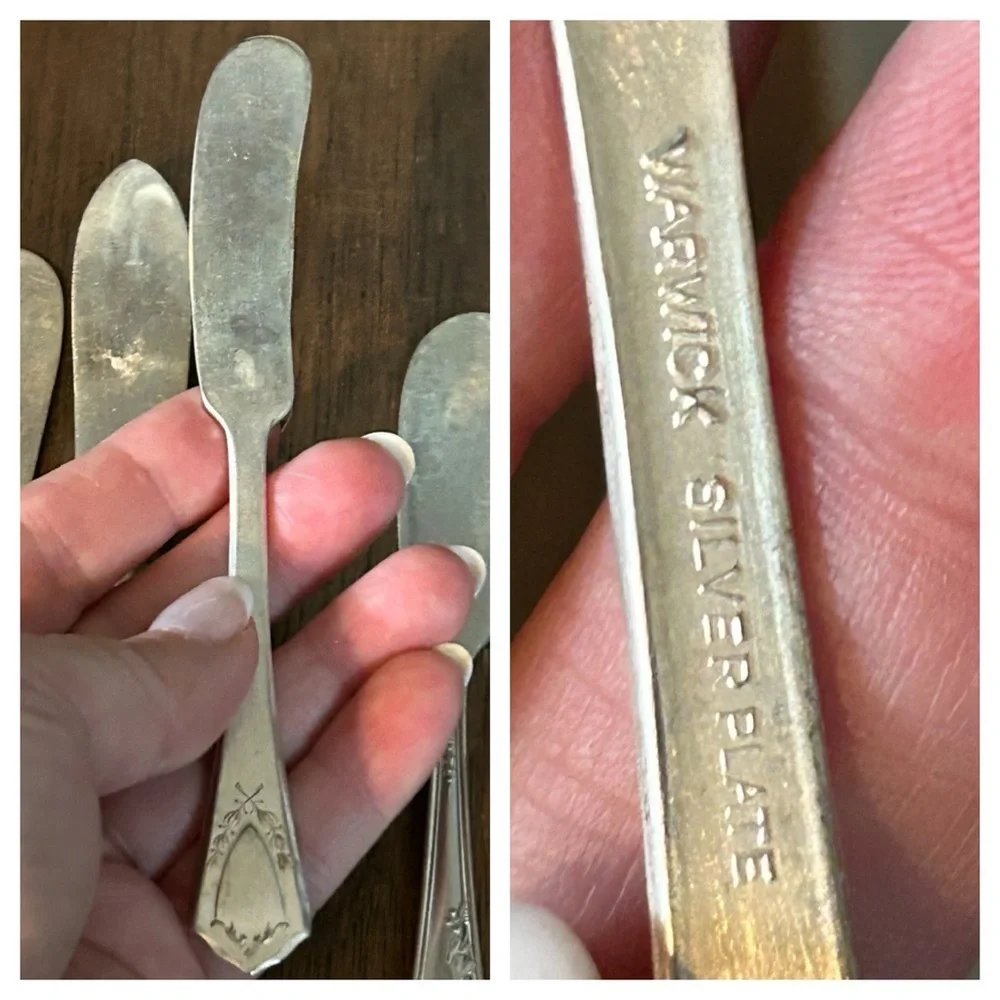 Vintage Silver-Plate Butter Knives